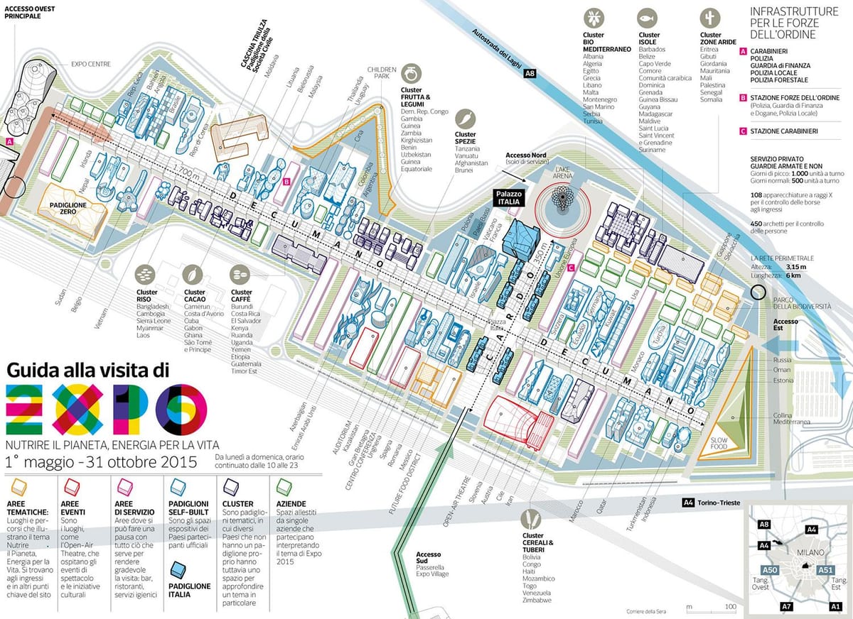 χάρτης της milan expo
