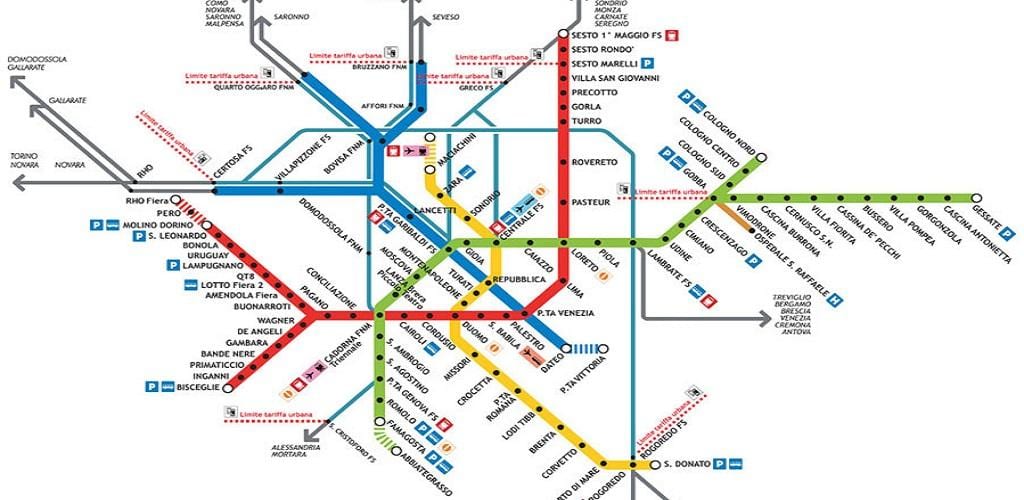 σωλήνας milano χάρτης