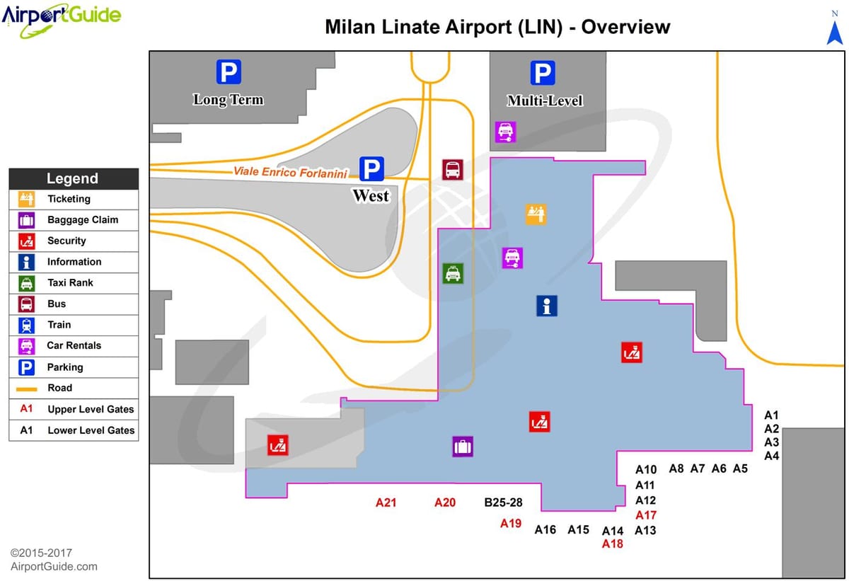 milan linate χάρτης