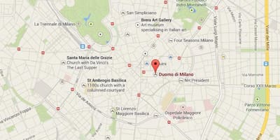 Χάρτης από τον καθεδρικό ναό του μιλάνου 
