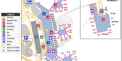 Milano το αεροδρόμιο χάρτης
