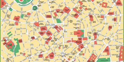 Milano city center χάρτης